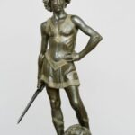 David, Andrea del Verrocchio, 1468-70 circa, bronzo, h cm 122, Musei del Bargello, Firenze