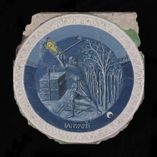 Allegorie dei dodici mesi, Gennaio, Luca della Robbia, © Victoria and Albert Museum, London