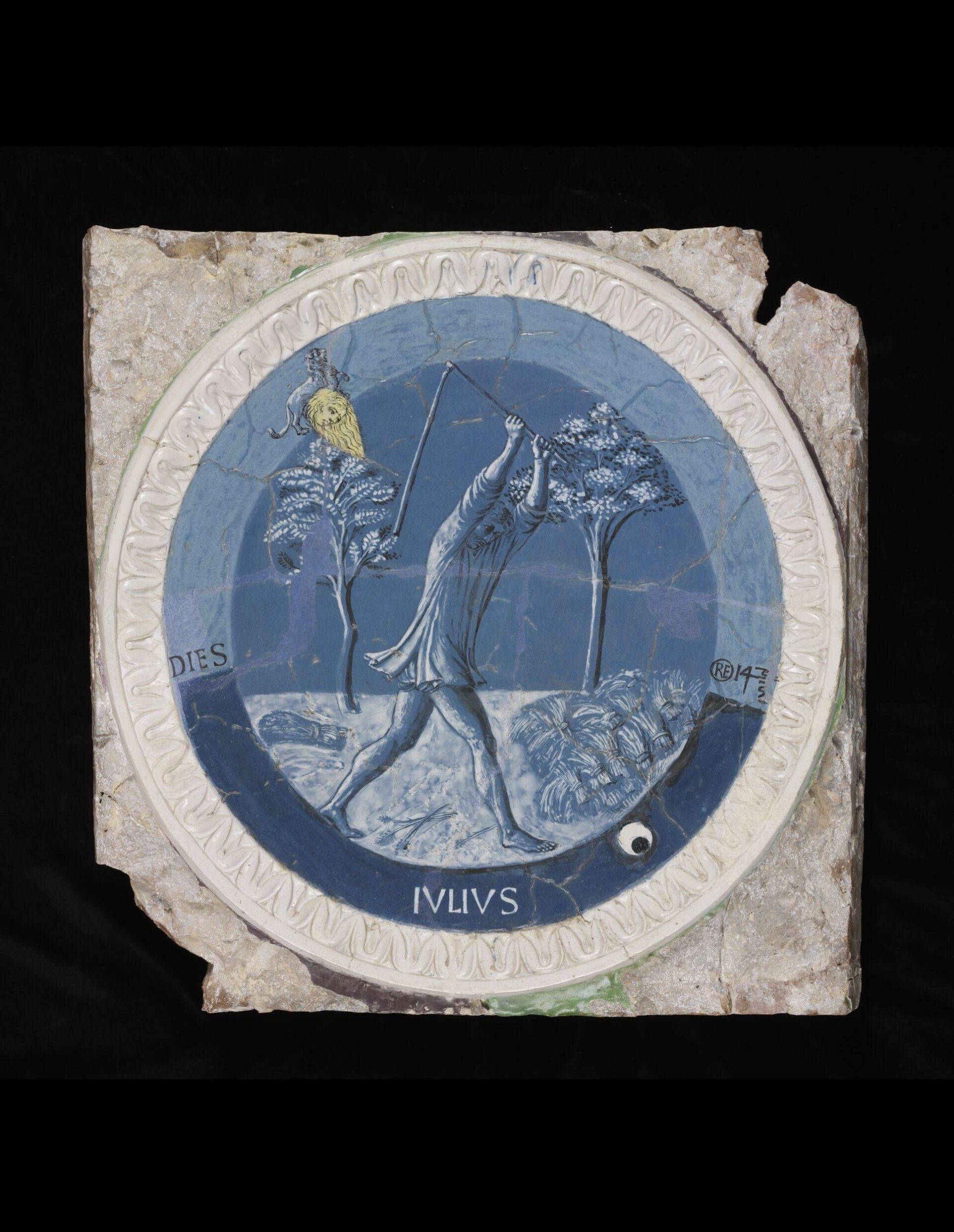 Allegorie dei dodici mesi, Ottobre, Luca della Robbia, © Victoria and Albert Museum, London