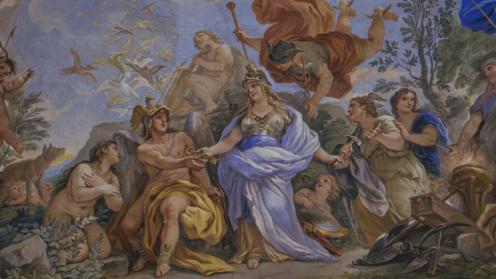 Trionfo dei Riccardi, part. Luca Giordano, Palazzo Medici Riccardi, Firenze