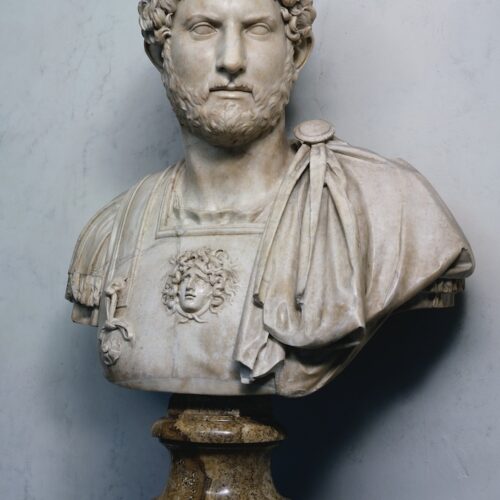 Busto di Adriano, copia II sec. d. C., marmo bianco a grana fine, Gallerie degli Uffizi, Firenze