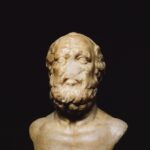Busto di filosofo, detto di Platone, arte romana, Gallerie degli Uffizi, Firenze