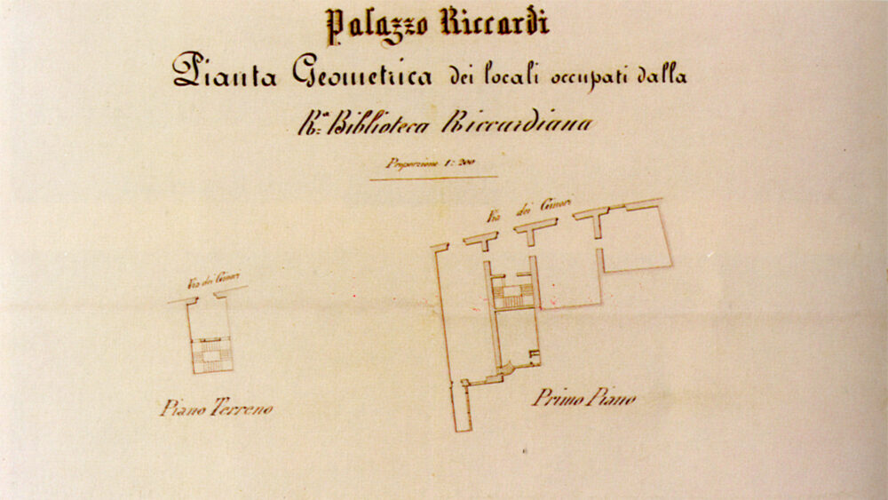Palazzo Medici Riccardi: pianta della Biblioteca Riccardiana