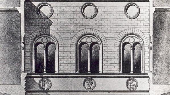 Palazzo Medici Riccardi: sezione verticale del cortile