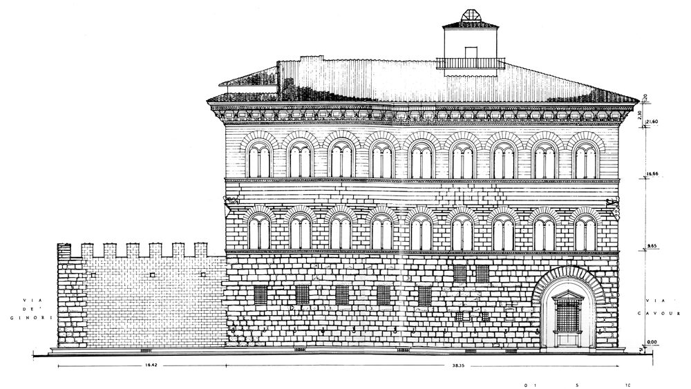 Palazzo Medici Riccardi: prospetto su via de' Gori