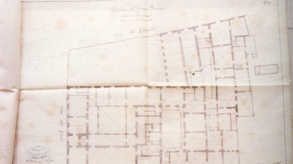 Progetto di sistemazione degli uffici del Ministero degli Interni presso Palazzo Medici Riccardi: primo piano