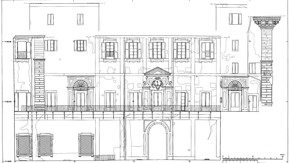 Palazzo Medici Riccardi: giardino, prospetto est