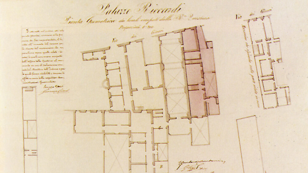 Palazzo Medici Riccardi: pianta dei locali della Regia Questura
