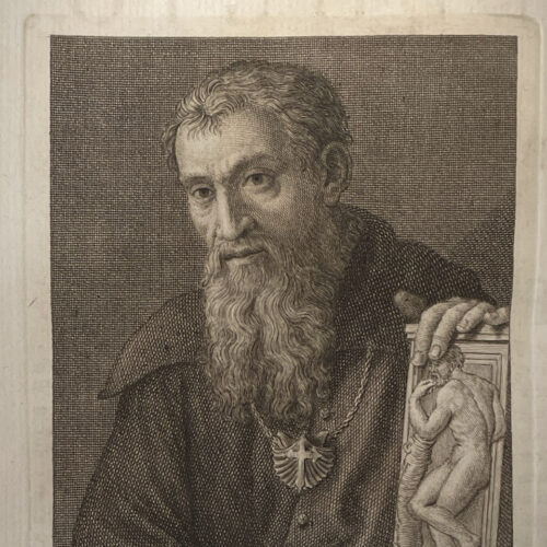 Baccio Bandinelli, Giovan Battista Cecchi, incisione tratta da: Hugford, Ignazio Enrico 1703-1778, "Serie degli uomini i piu illustri nella pittura, scultura, e architettura con i loro elogi [...]". Firenze: 1769-1775, 12 v. in 8, 4° Biblioteca Moreniana, Firenze, A 4 28