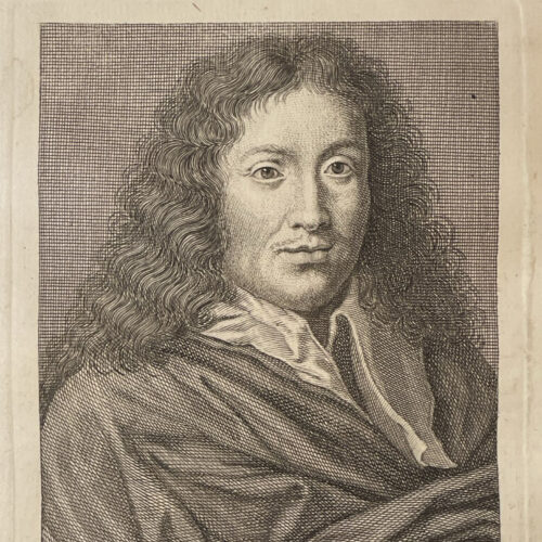 Ciro Ferri, incisione tratta da: Hugford, Ignazio Enrico 1703-1778, "Serie degli uomini i piu illustri nella pittura, scultura, e architettura con i loro elogi [...]". Firenze: 1769-1775, 12 v. in 8, 4° Biblioteca Moreniana, Firenze, A 4 29
