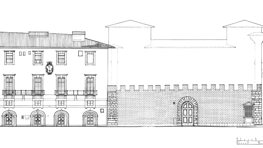 Palazzo Medici Riccardi: prospetto su via Ginori
