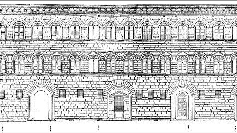 Palazzo Medici Riccardi: prospetto su via Cavour