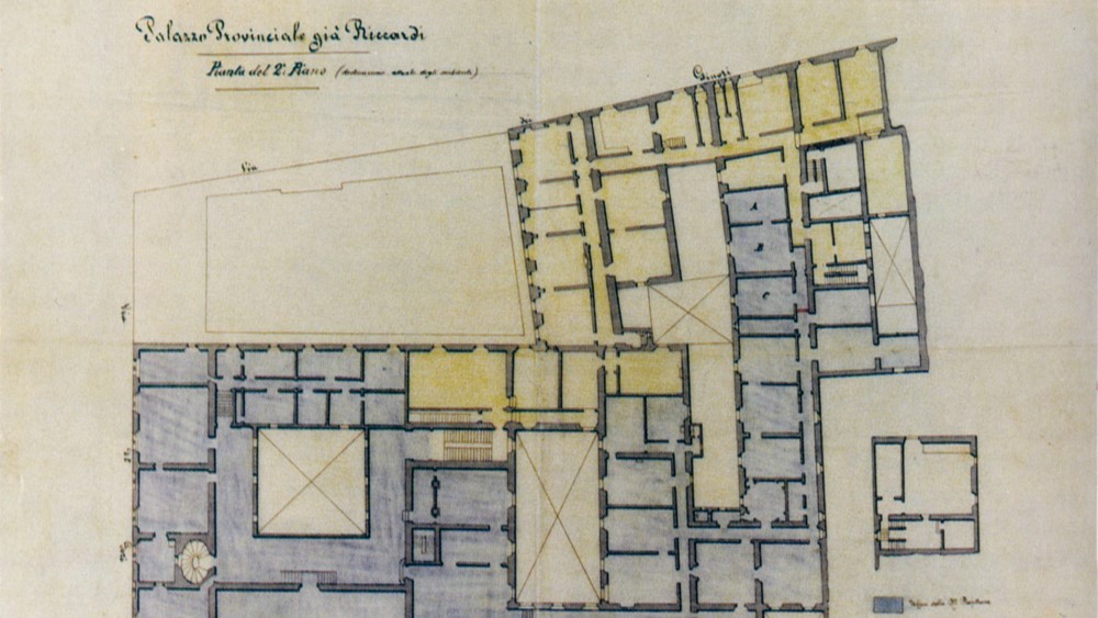 Palazzo Medici Riccardi: pianta del secondo piano