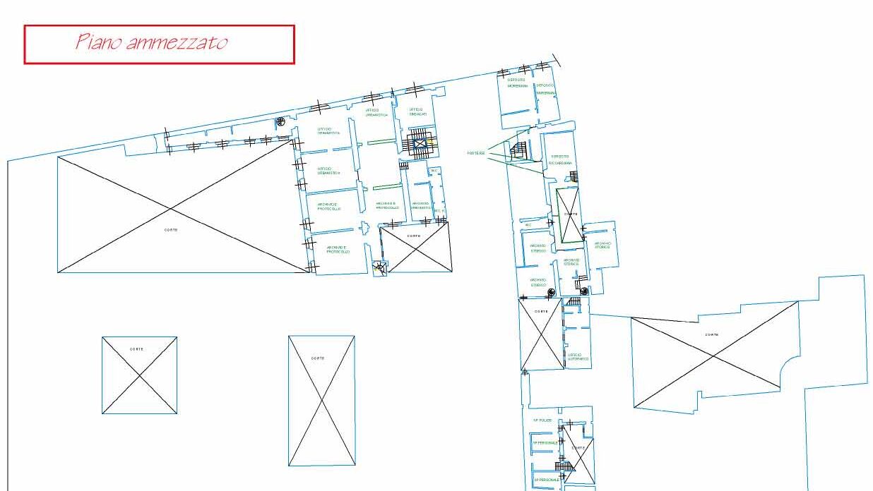 Palazzo Medici Riccardi: pianta del piano ammezzato