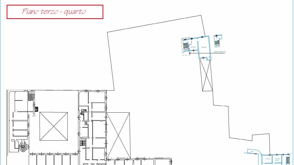 Palazzo Medici Riccardi: pianta del piano terzo-quarto