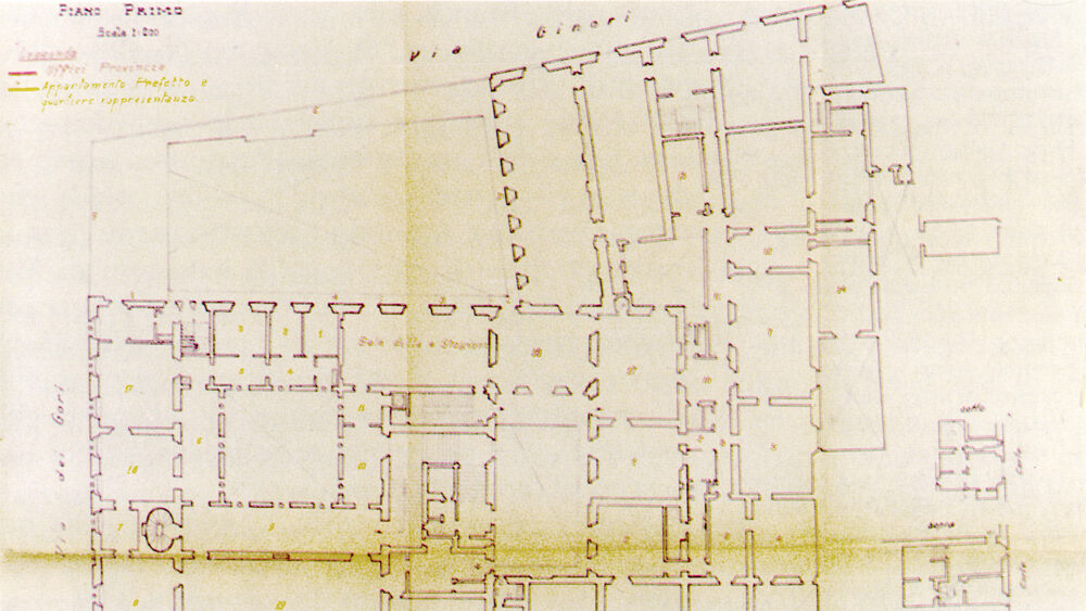 Palazzo Medici Riccardi: progetto di sistemazione degli uffici della Provincia e della Prefettura