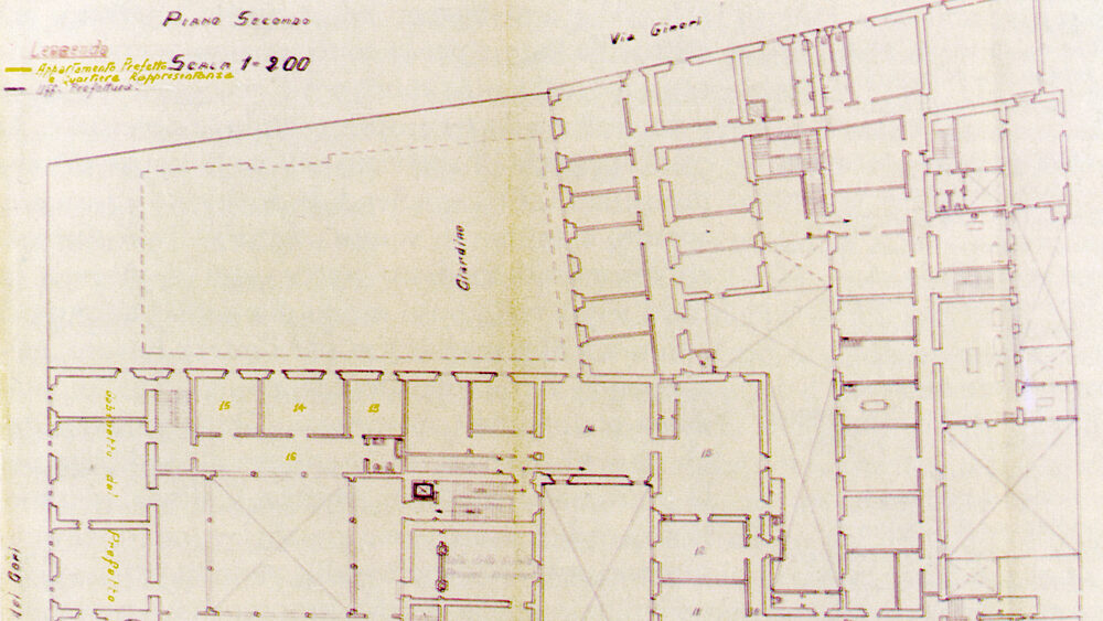 Palazzo Medici Riccardi: progetto di sistemazione degli uffici della Provincia e della Prefettura