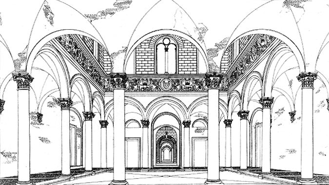 Palazzo Medici Riccardi: veduta interna del cortile