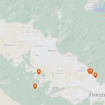 Castello di Cafaggiolo, Villa del Trebbio, Villa di Careggi, Villa Medici a Fiesole, Villa di Poggio a Caiano, Villa di Castello, Villa di Pratolino, Villa della Petraia, Villa di Artimino, Villa di Cerreto Guidi