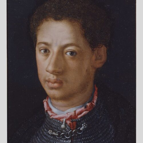 Bronzino (bottega), Ritratto di Alessandro de' Medici, miniatura, Gallerie degli Uffizi